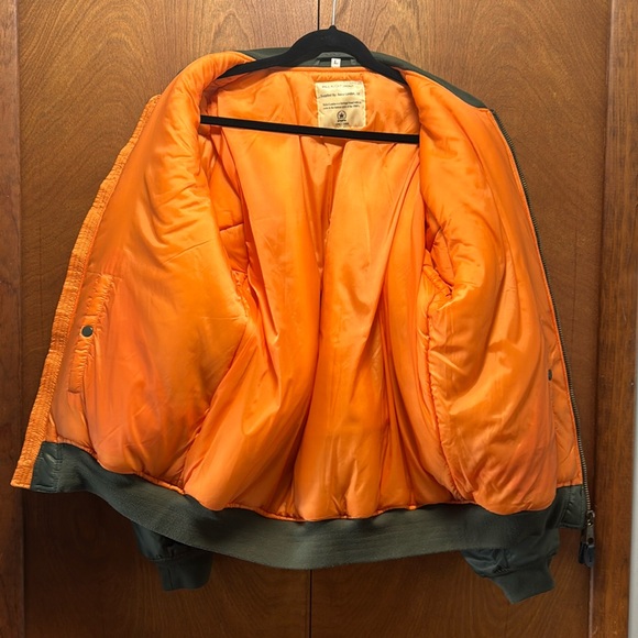 Relco London, UK MA-1 Flight Jacket. Men’s size L. Khaki/Army Green. - Picture 6 of 12